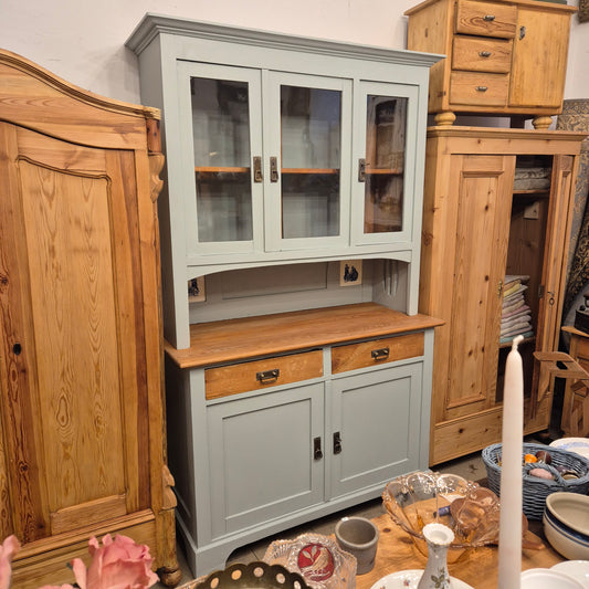 Altes antikes Jugendstil Küchenbuffet Buffet Küchenschrank Kiefernholz