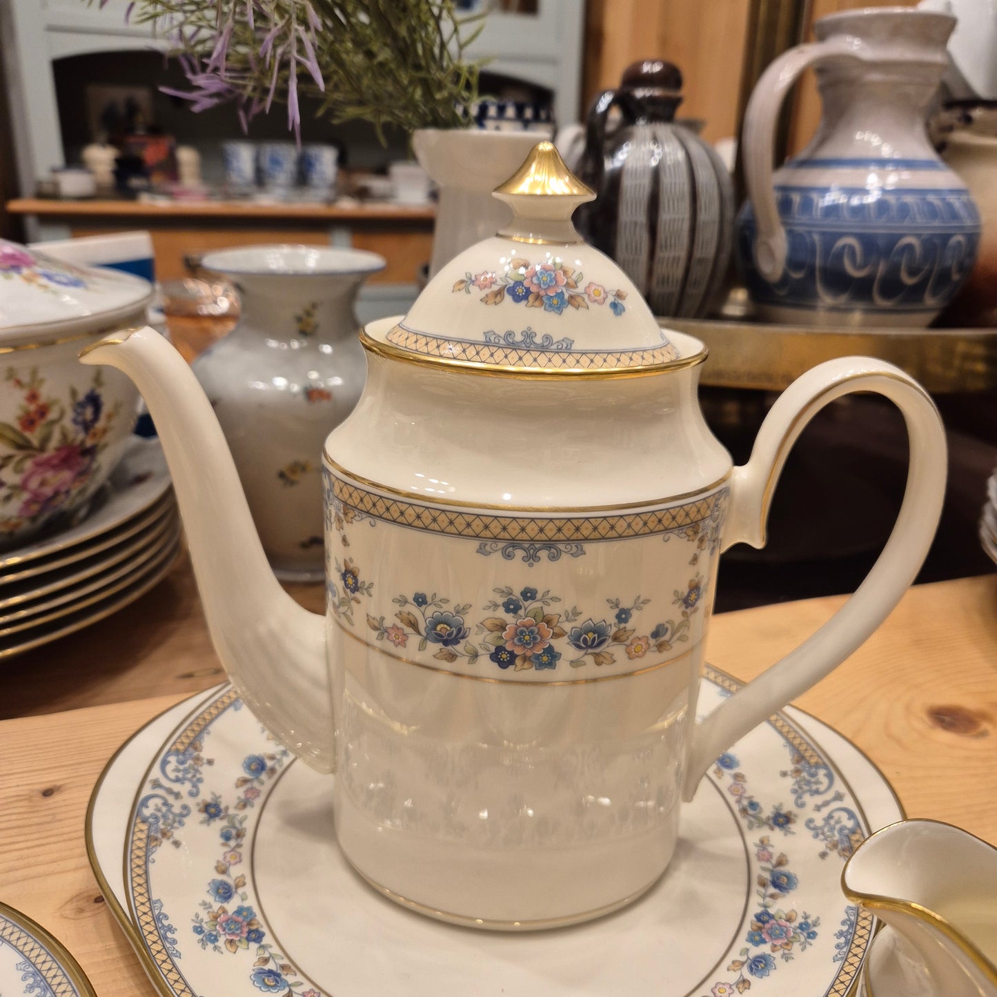 Porzellan Avonlea Minton Fine Bone China England 6x Personen Vintage Servies Kaffe Tee Gedeck