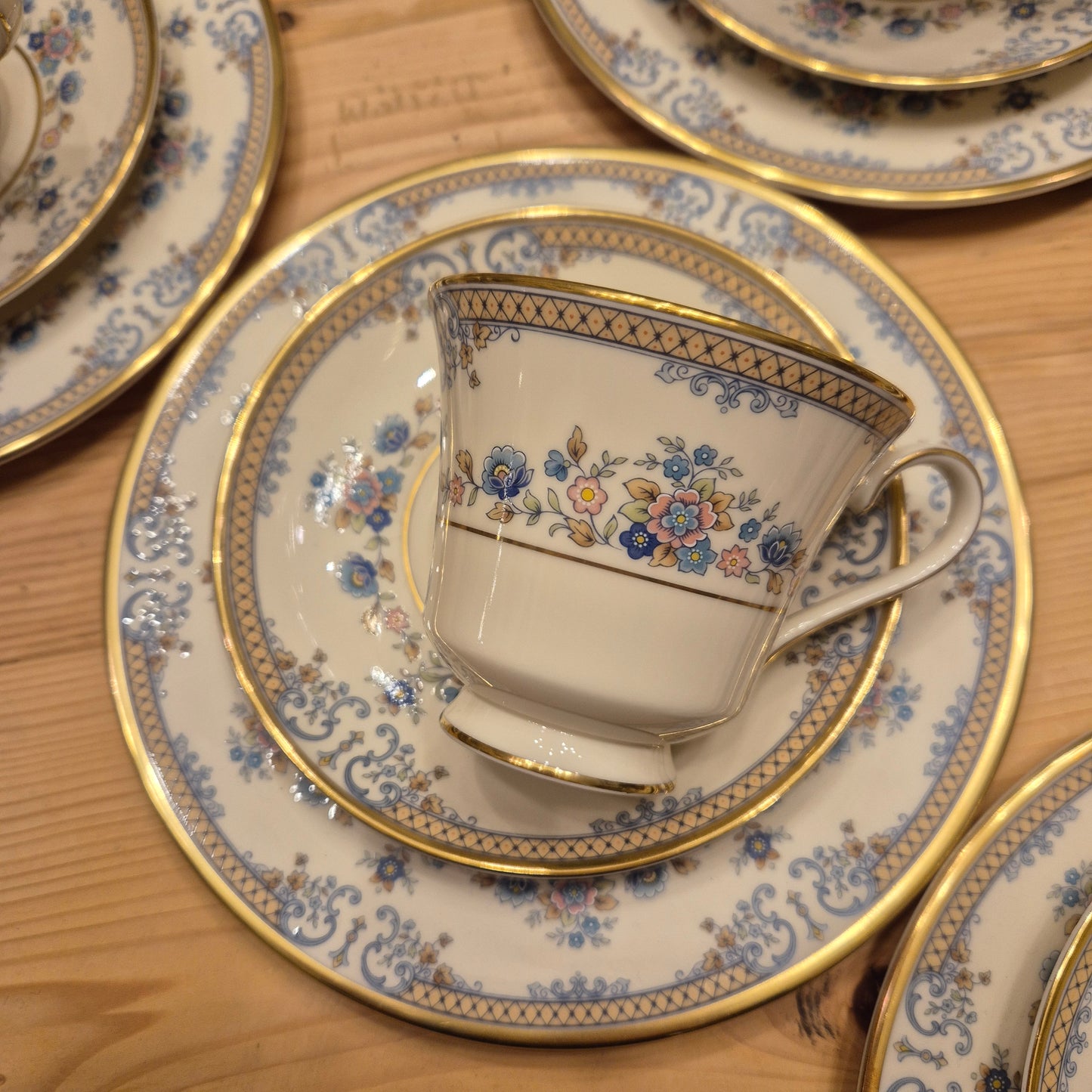 Porzellan Avonlea Minton Fine Bone China England 6x Personen Vintage Servies Kaffe Tee Gedeck