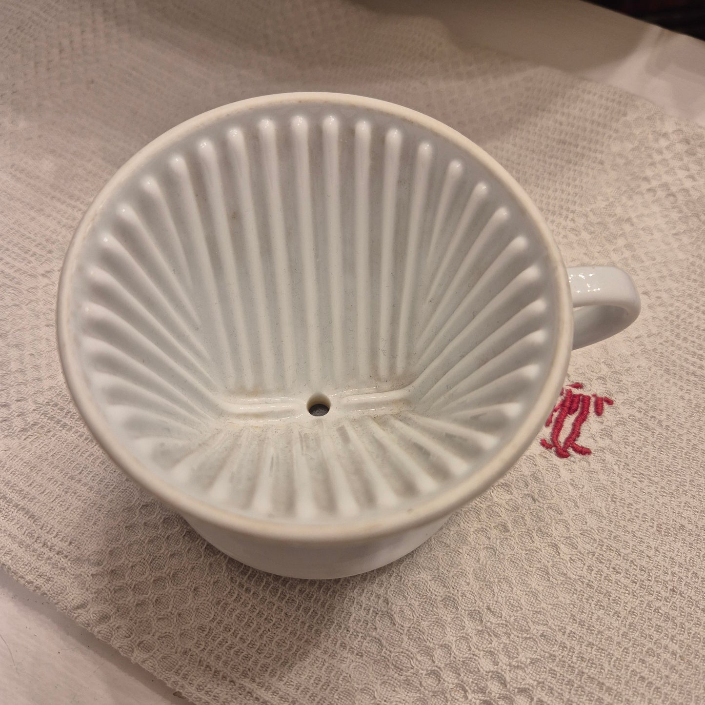 Vintage Kaffeefilter Porzellan weiß  Melitta 101 Porzellan