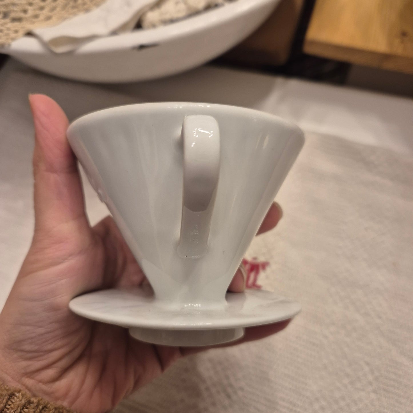 Vintage Kaffeefilter Porzellan weiß  Melitta 101 Porzellan