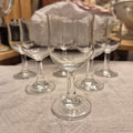 6x kleine alte Vintage Weingläser transparent zeitlos schön!