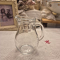 Vintage Milchkännchen Milchkanne Krug Kanne klein Glas 0,25