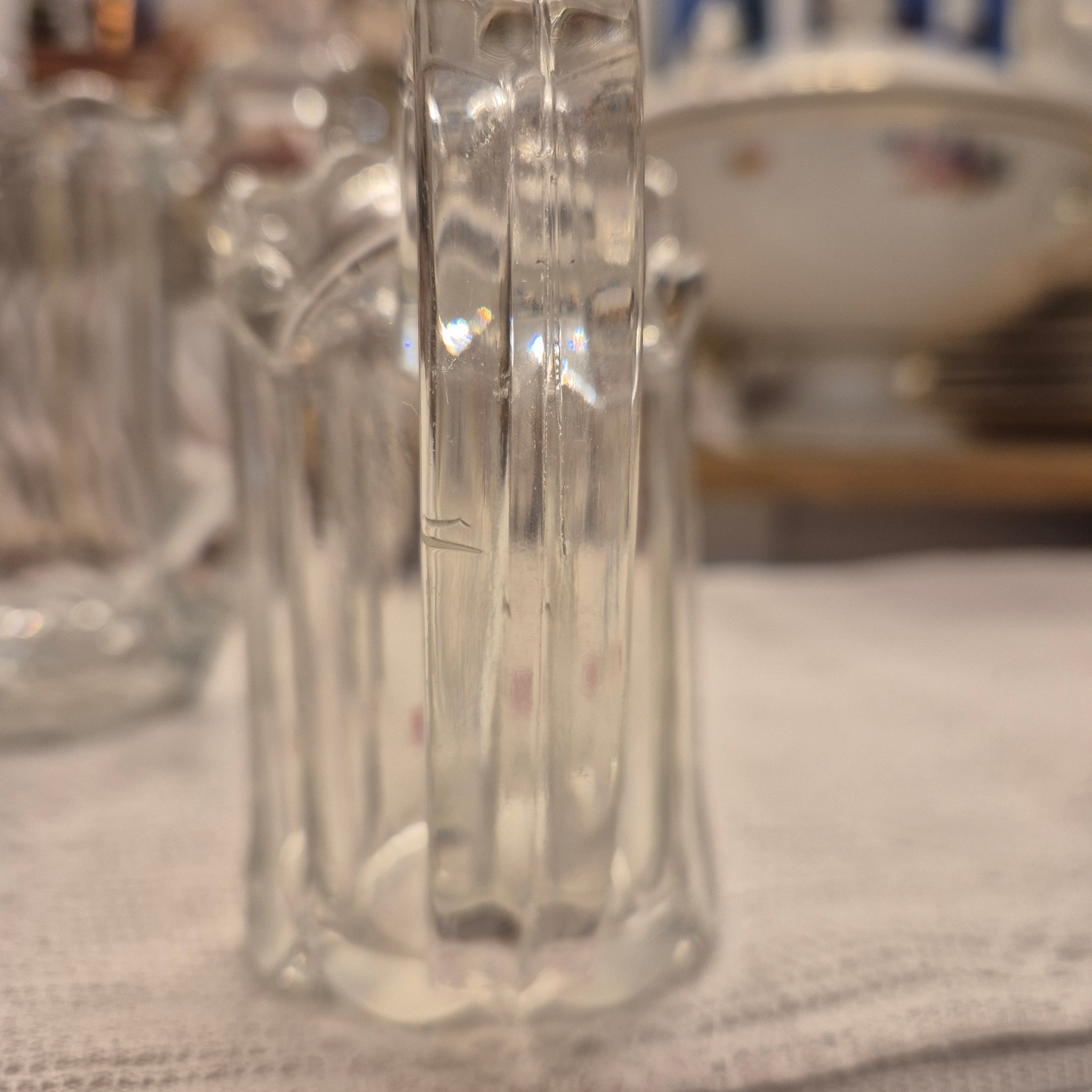 Vintage Milchkännchen Milchkanne Krug Kanne klein Glas Art Deco Stil