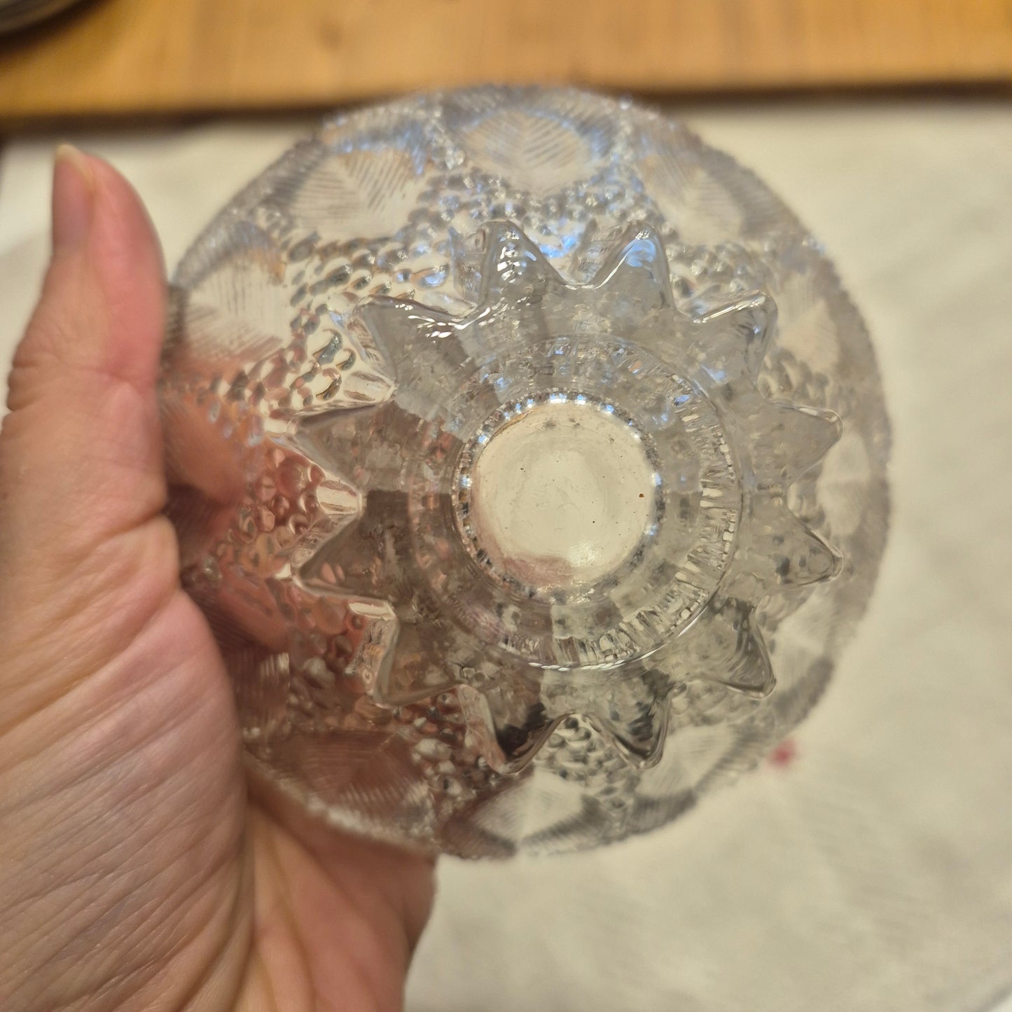 Kleine Antike Art Deco Französische Glas Schale Vintage Obstschale Gebäck