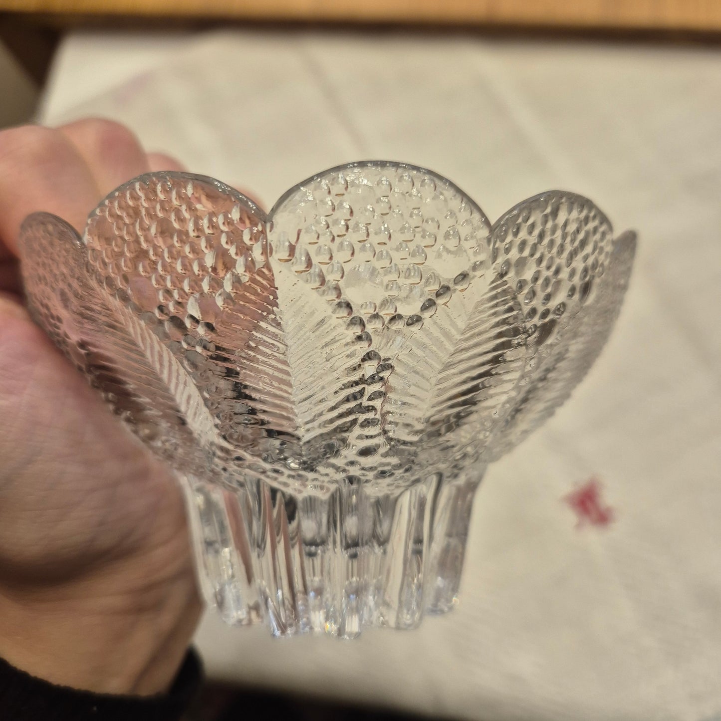 Kleine Antike Art Deco Französische Glas Schale Vintage Obstschale Gebäck