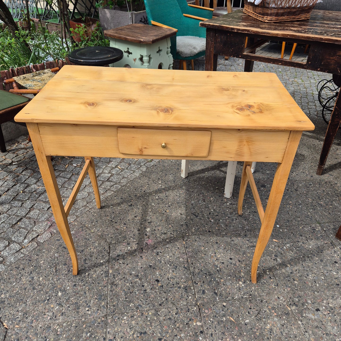 Antiker abgeschliffener Biedermeier Tisch von 1845 - UNIKAT! Schreibtisch