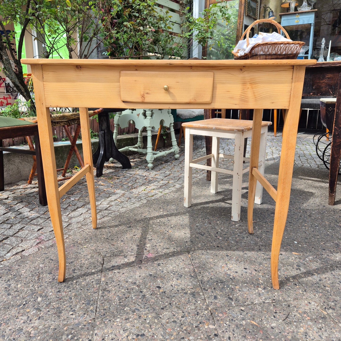 Antiker abgeschliffener Biedermeier Tisch von 1845 - UNIKAT! Schreibtisch