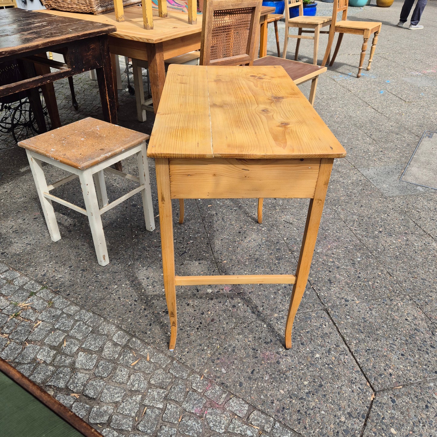 Antiker abgeschliffener Biedermeier Tisch von 1845 - UNIKAT! Schreibtisch