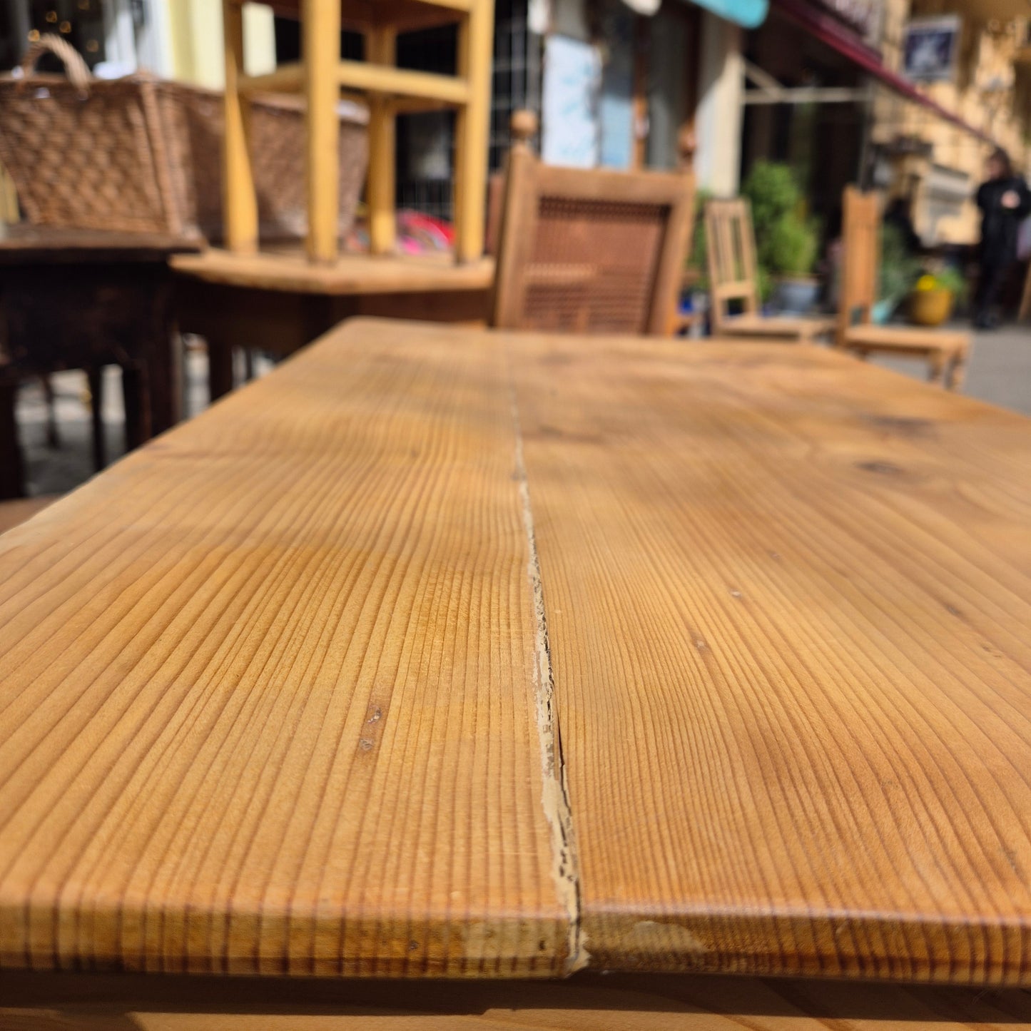 Antiker abgeschliffener Biedermeier Tisch von 1845 - UNIKAT! Schreibtisch