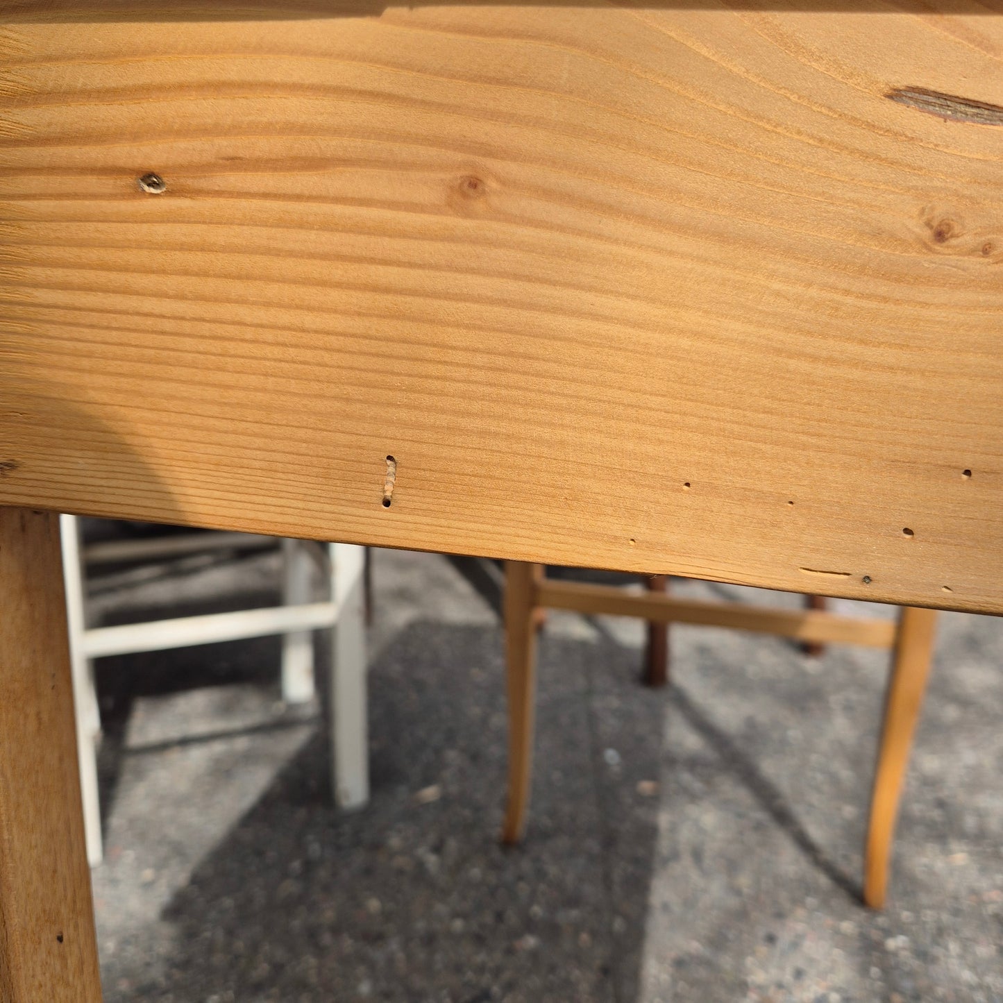 Antiker abgeschliffener Biedermeier Tisch von 1845 - UNIKAT! Schreibtisch