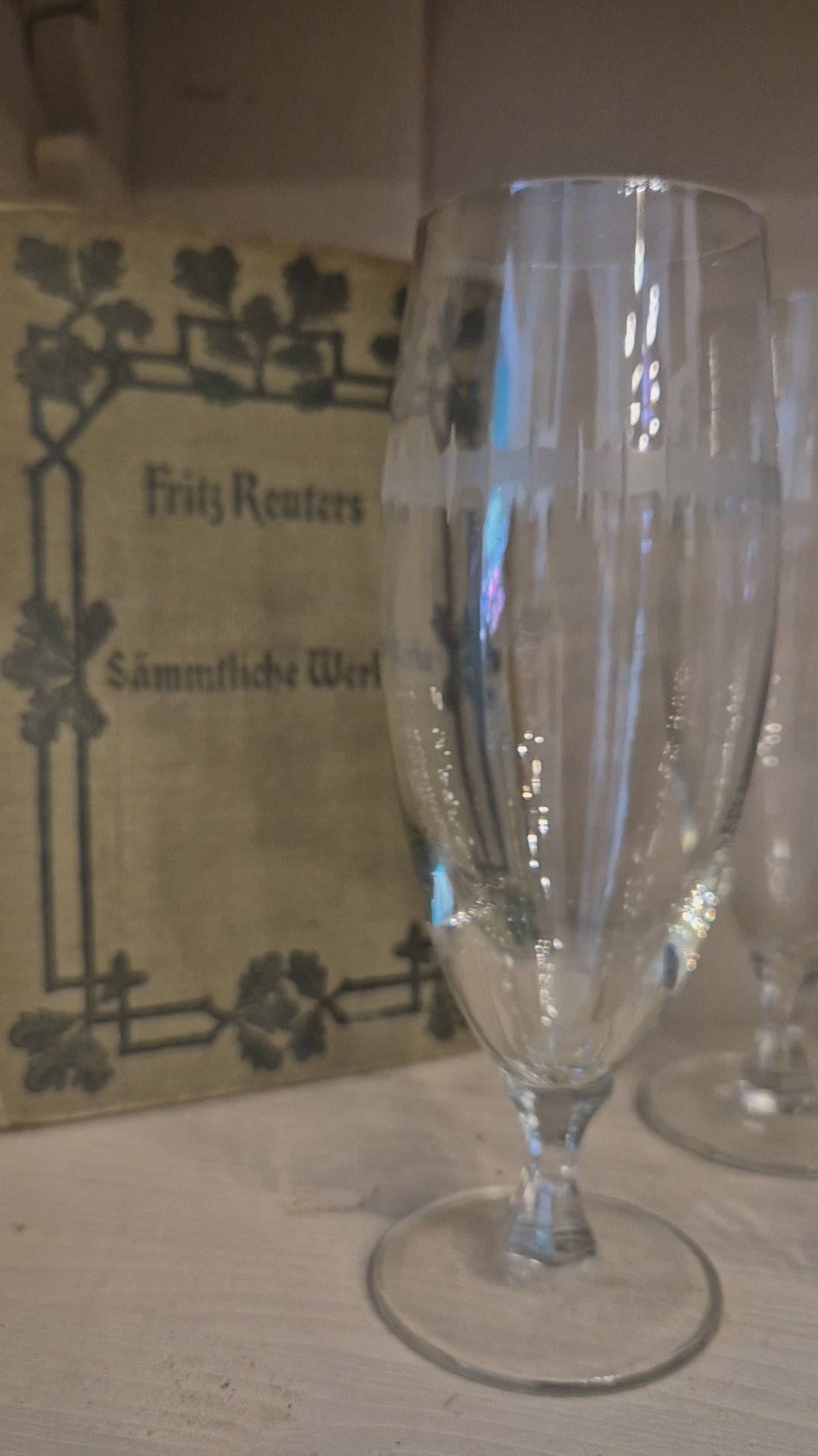 6x einfache 50er Jahre Weingläser Sektgläser transparent zeitlos schön!
