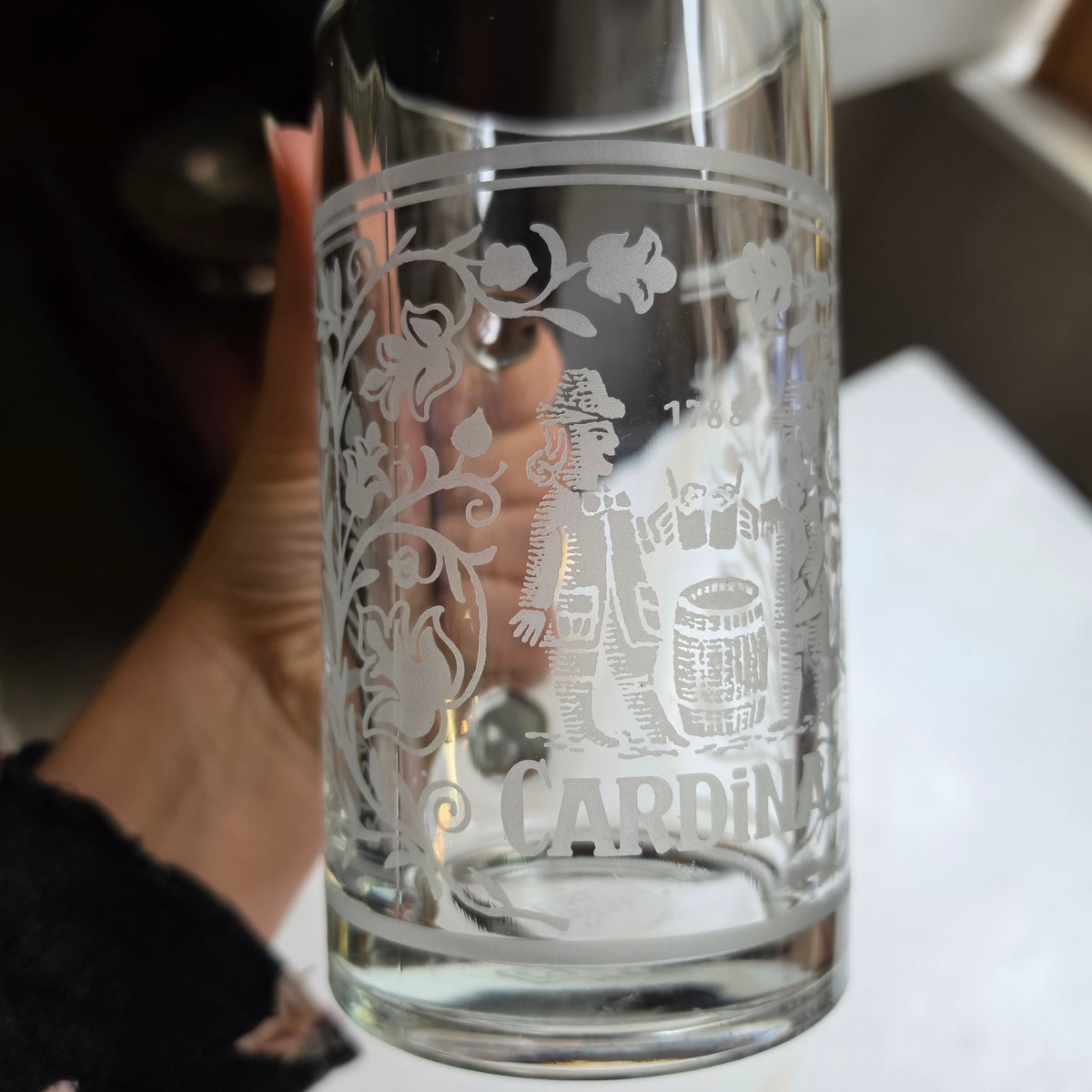 Vintage Cardinal Bierkrug 0,5 l – Klassisches Schweizer Bierglas mit Gravur