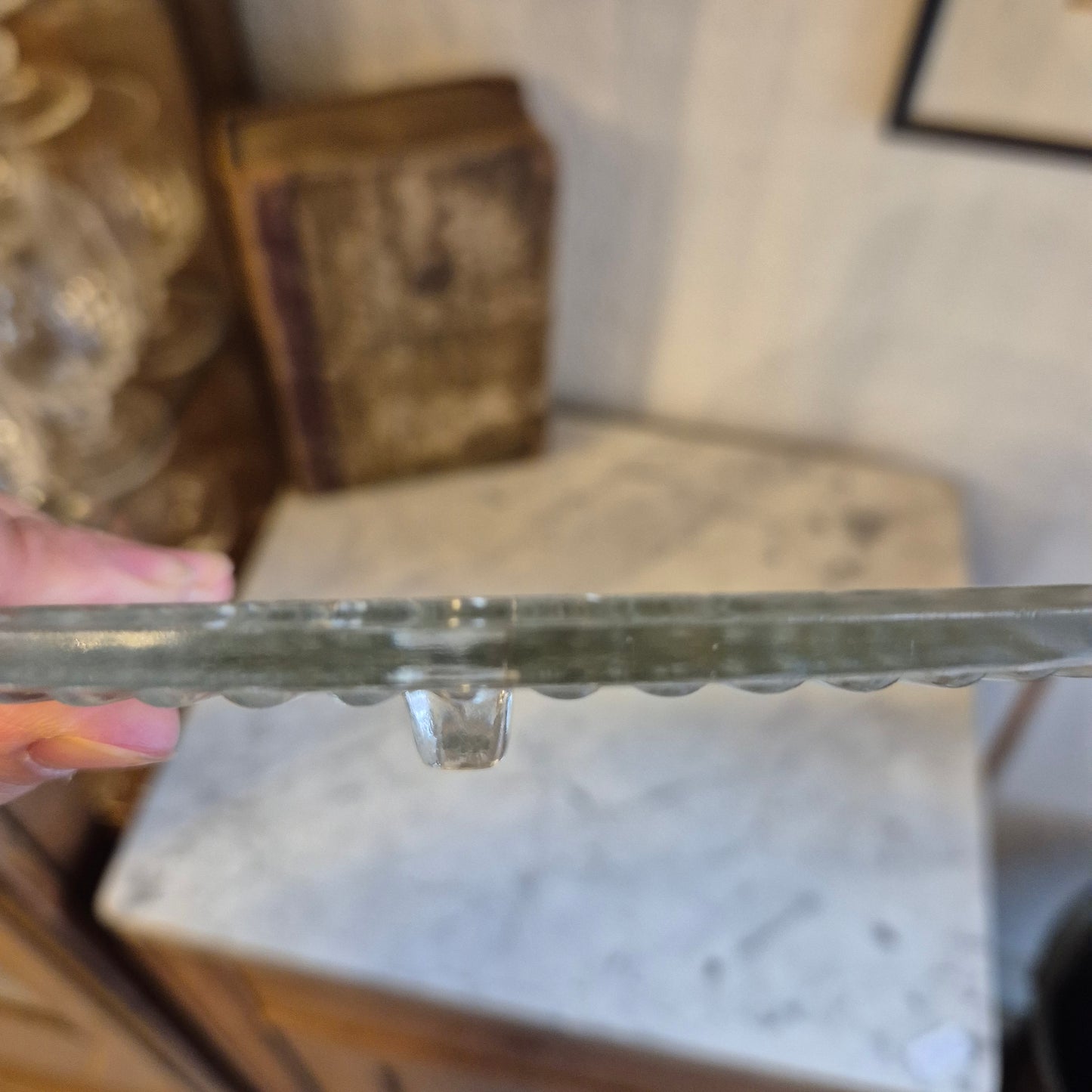 Vintage Glas Kuchenplatte/Tortenplatte 70er/80er Jahre