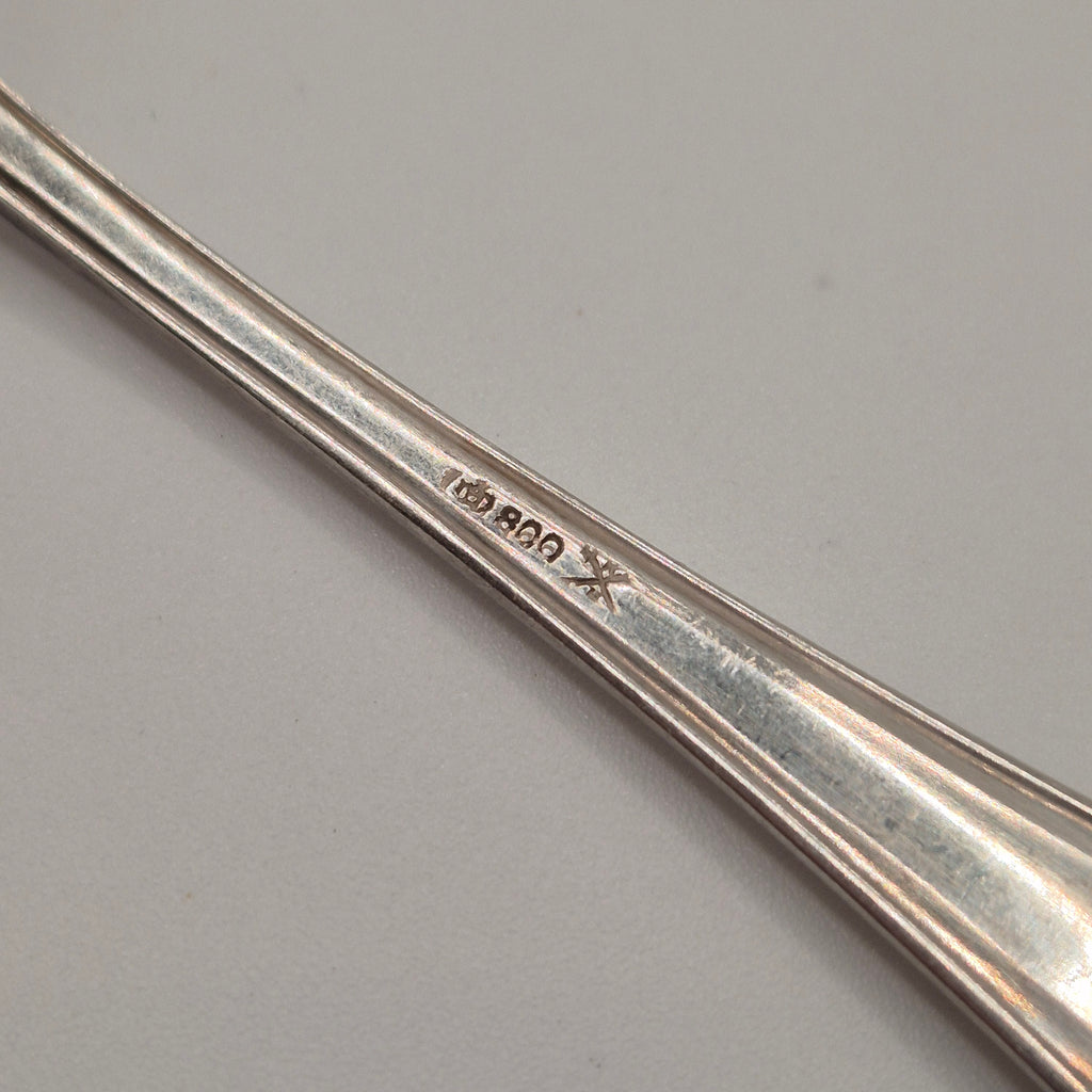 Antiker Silberlöffel Teelöffel mit Monogramm Name "Ute" 800er