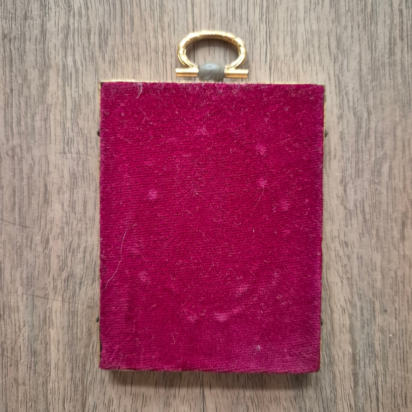 Antike viktorianische Miniaturmalerei / Lupenmalerei Porträt auf Bein / Porzellan Messing gerahmt