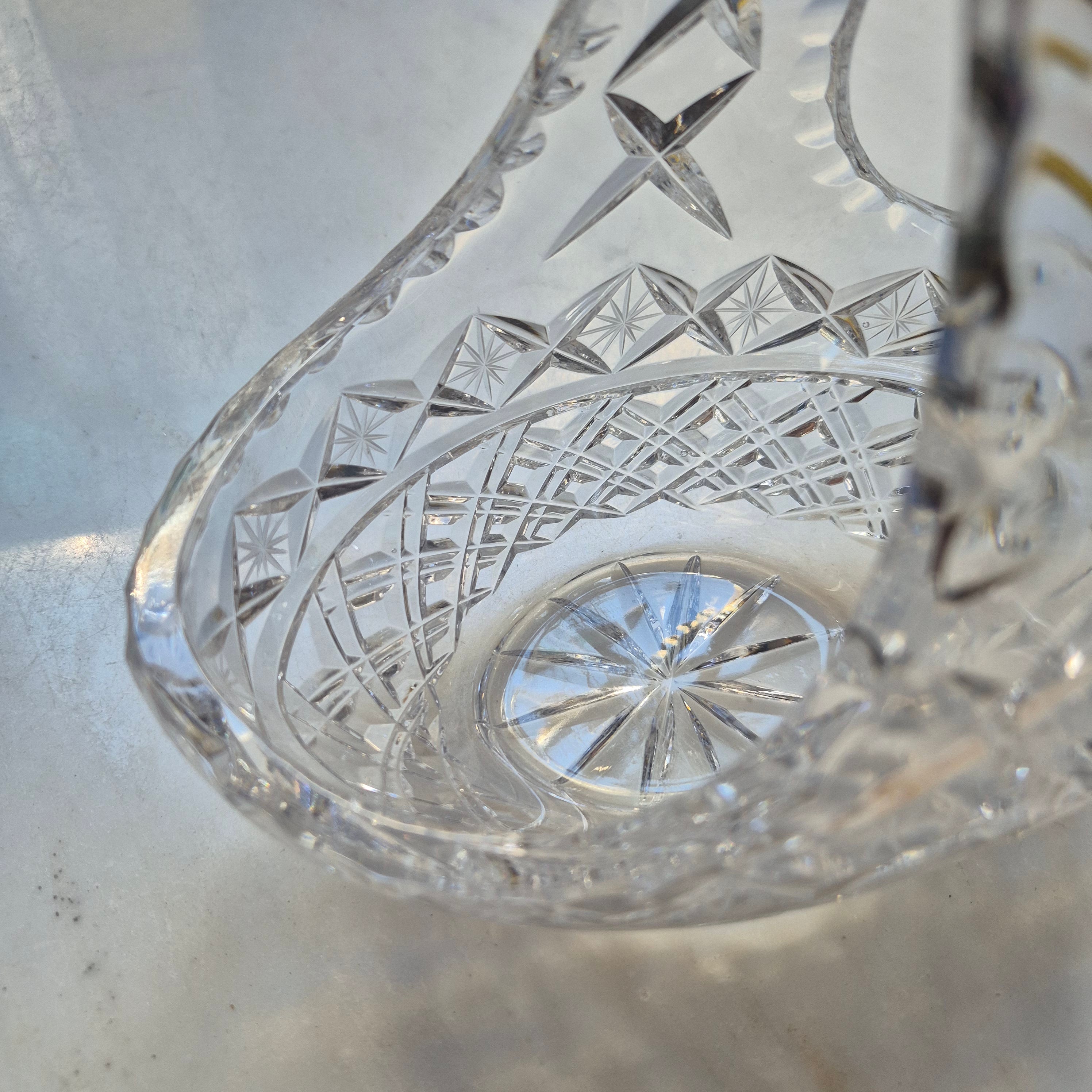 Vintage Glas Schale Obstschale Gebäck Bonbon Konfekt Korb Ostern