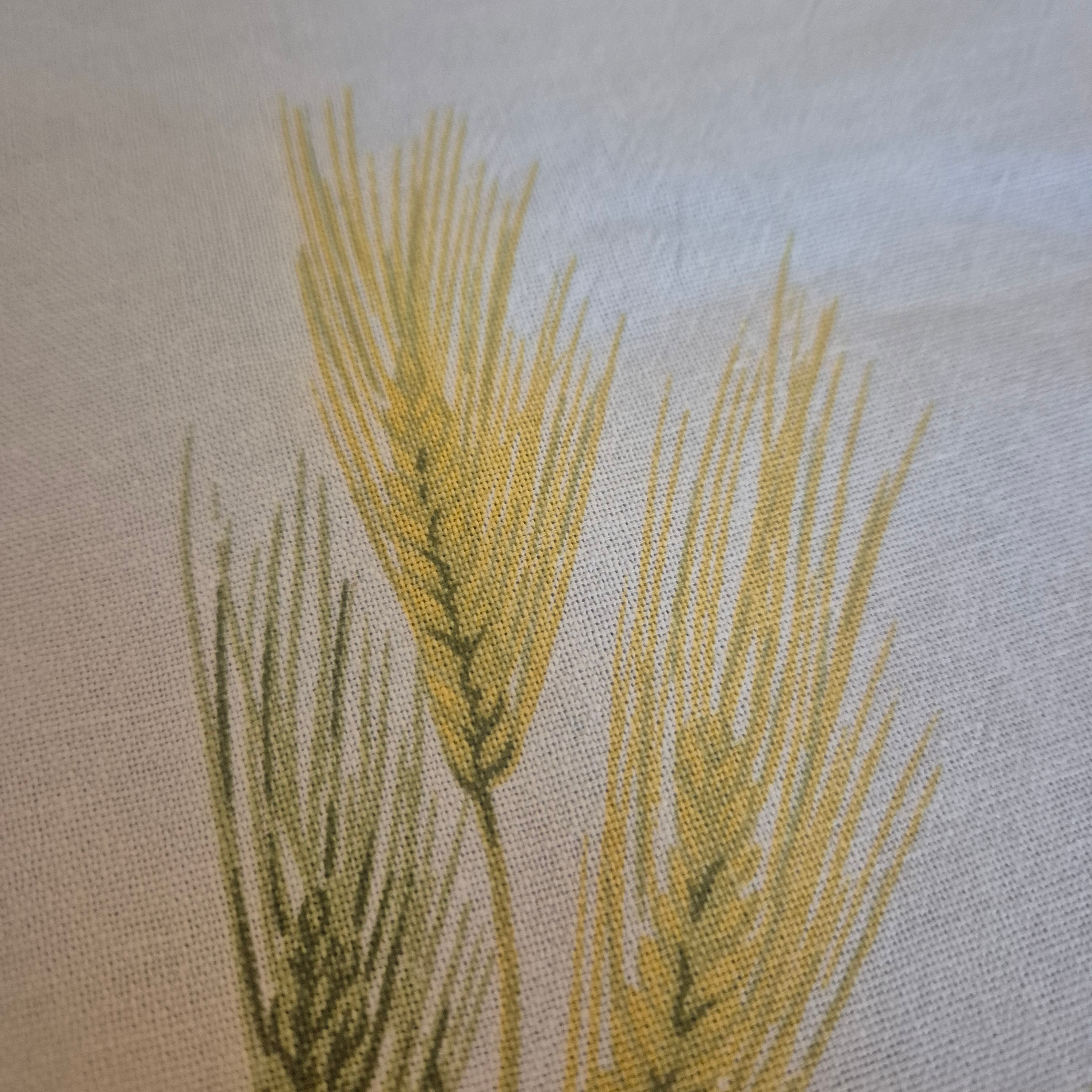 Vintage Getreide Serviette Stoff Einstecktuch 42x42cm Baumwolle Leinen