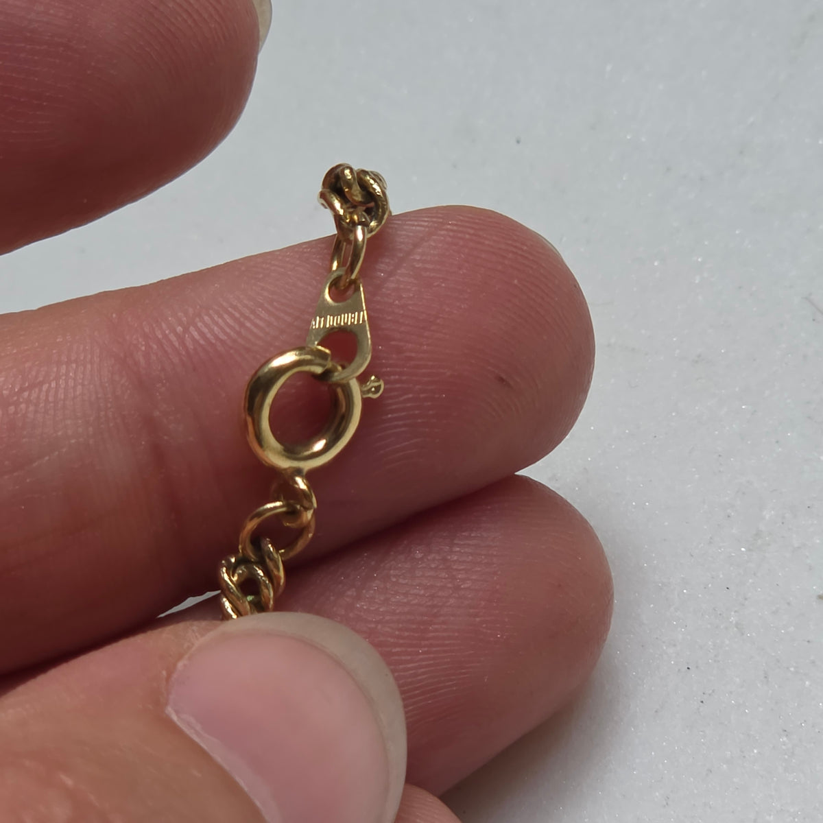 Vintage Amerik Double Goldhalskette mit blauen Edelstein-Perlen (Lapis Lazuli Optik)