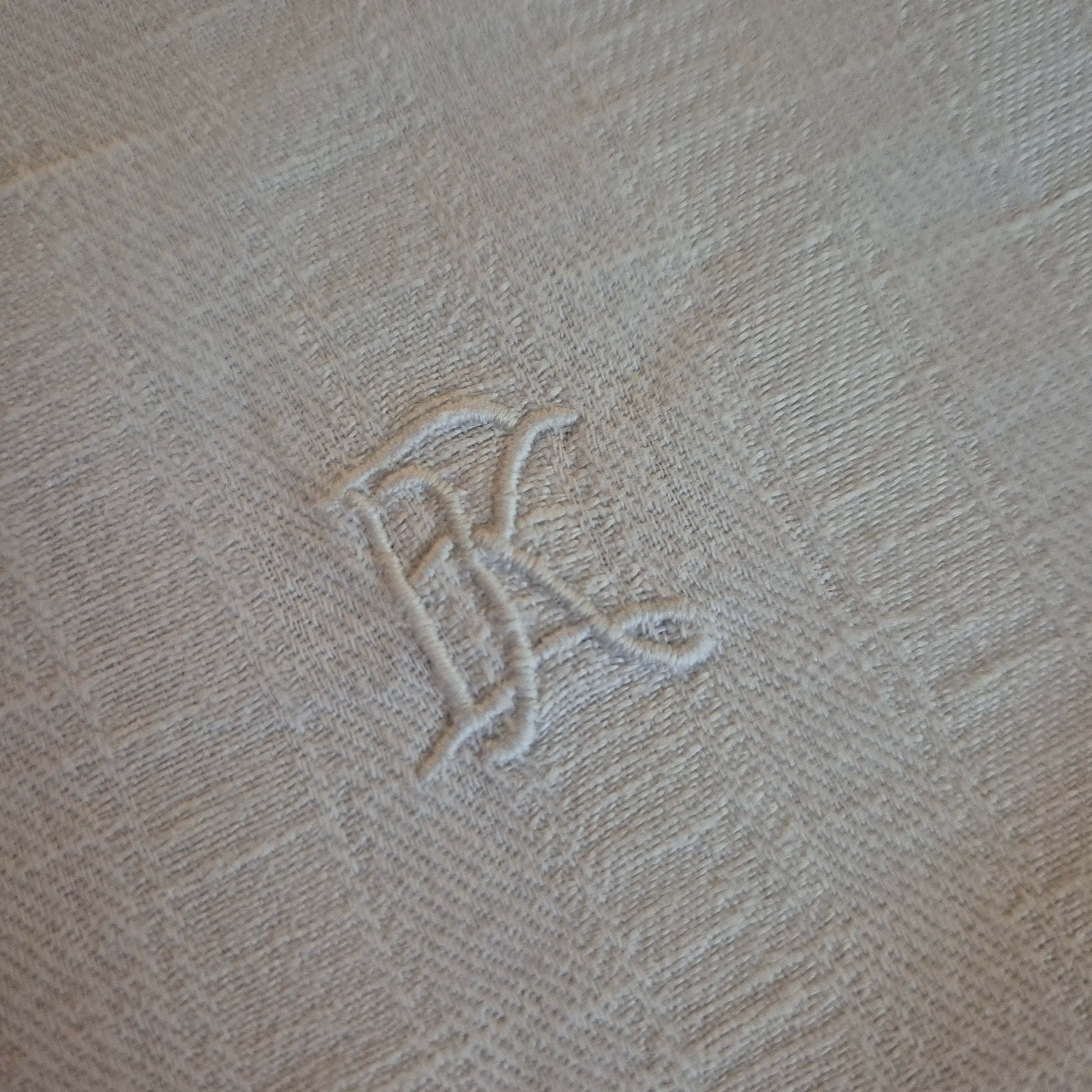 Antikes Leinen Geschirr-& Küchentuch Monogramm E.K. 46x88cm weiß