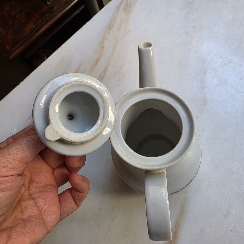 Kahla GDR Zwiebelmuster Tee Kaffeekanne Kanne Mokka Vintage blau weiß kobaltunterglasur