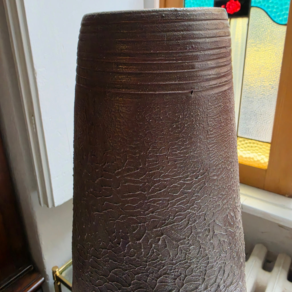 Vintage Bodenvase DDR – VEB Haldensleben – Fat Lava - Borken-Design
