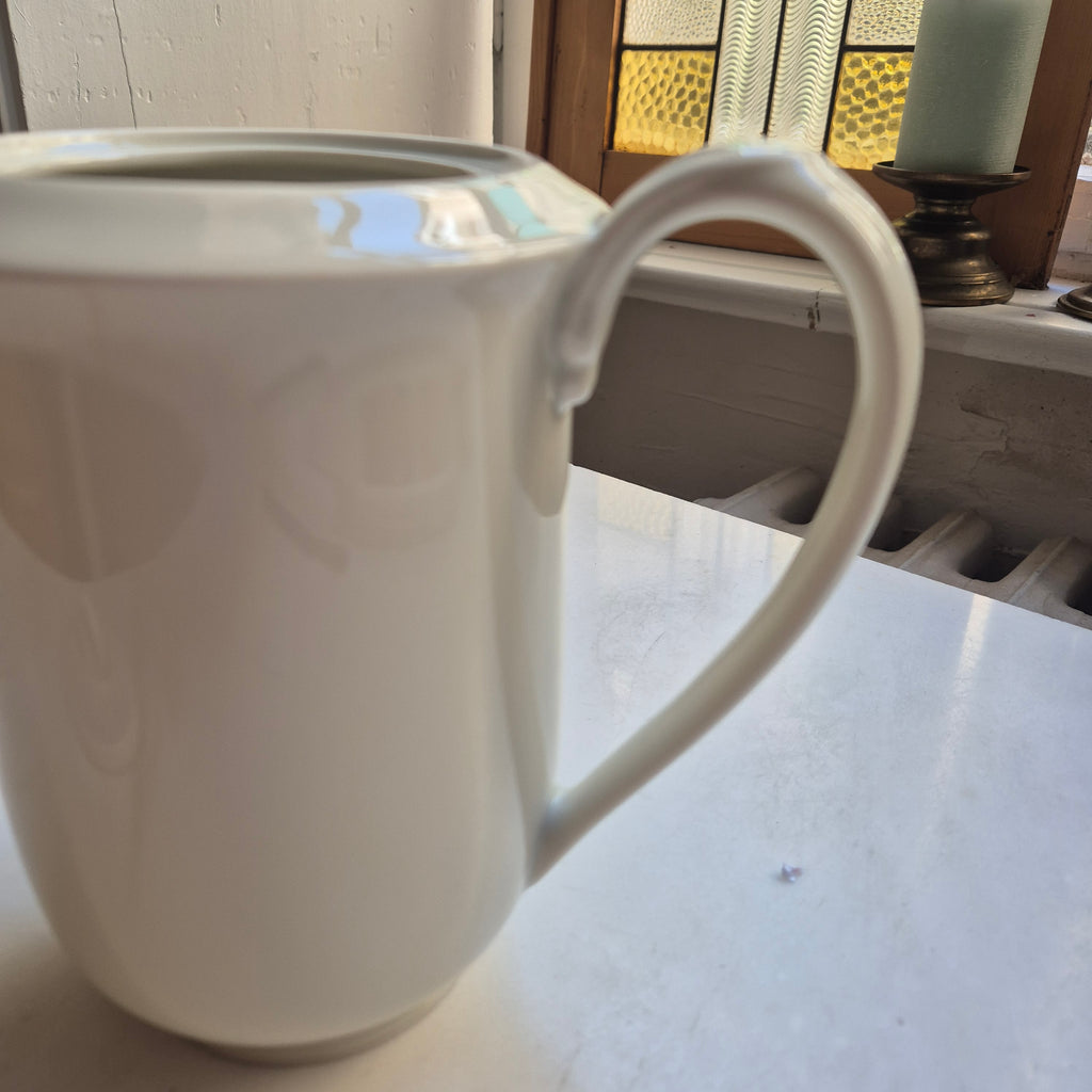 Große Kaffeekanne Porzellan - elfenbeinton - "Margarete" Hutschenreuther