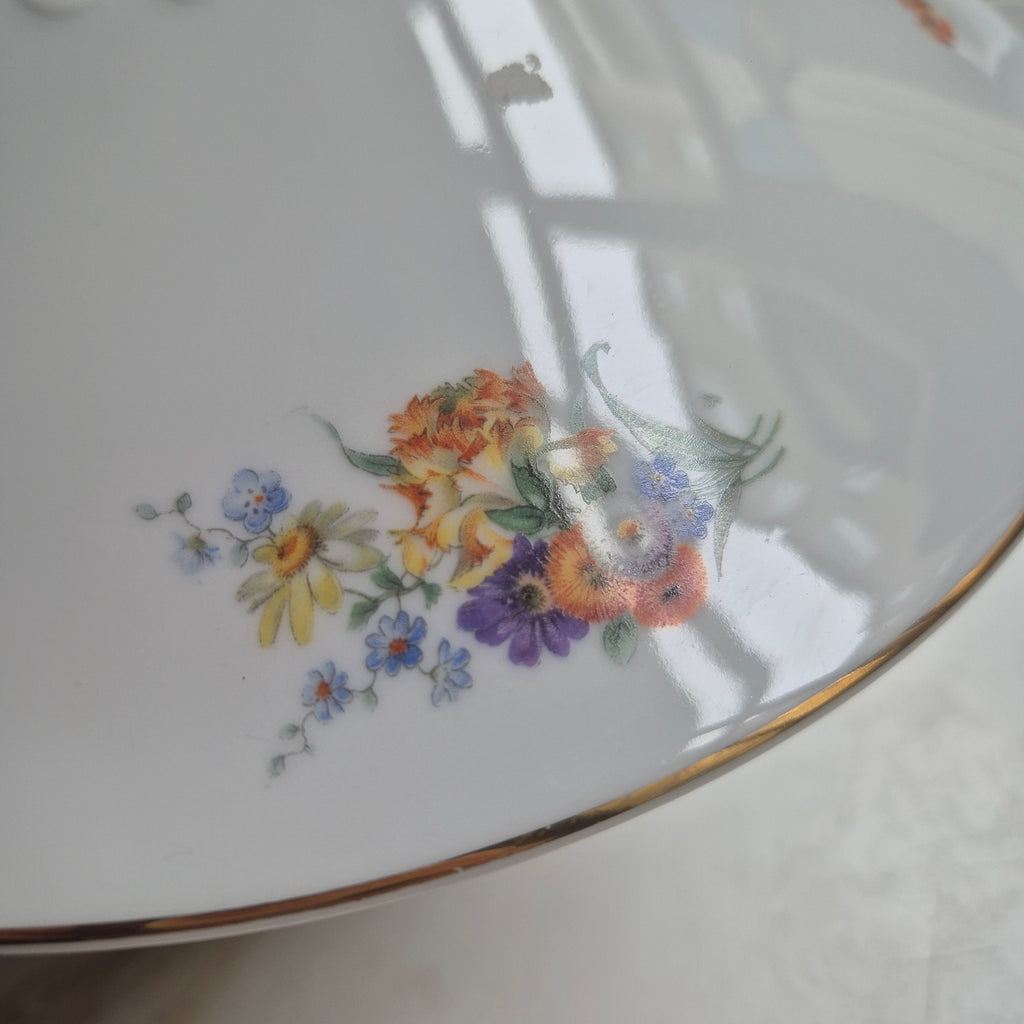Antike Rosenthal Bavaria Empire Terrine Suppenterrine Schüssel Blumenmalerei Porzellan