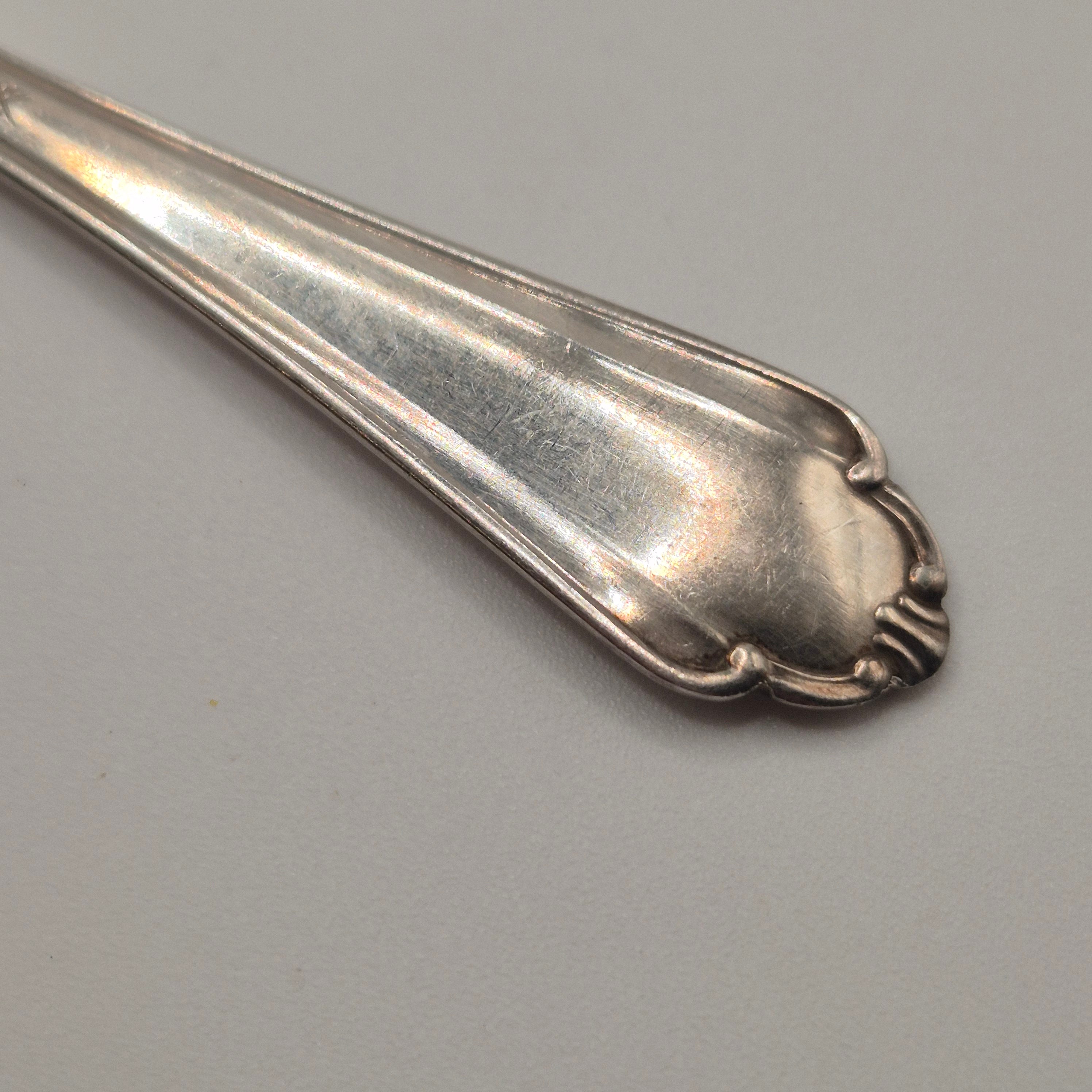 Antiker Silberlöffel Teelöffel mit Monogramm Name "Ute" 800er