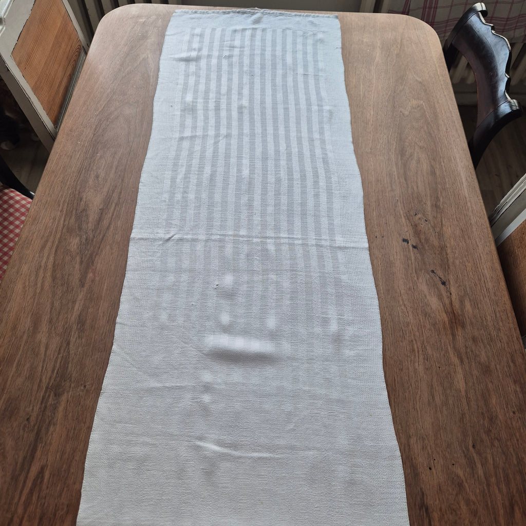 Antikes Leinen Geschirr-& Küchentuch Monogramm H.I. 140x 43cm
