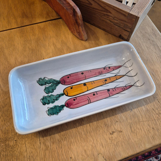 Kleine Vintage Schale SMF Schramberg Handgemalt Möhren