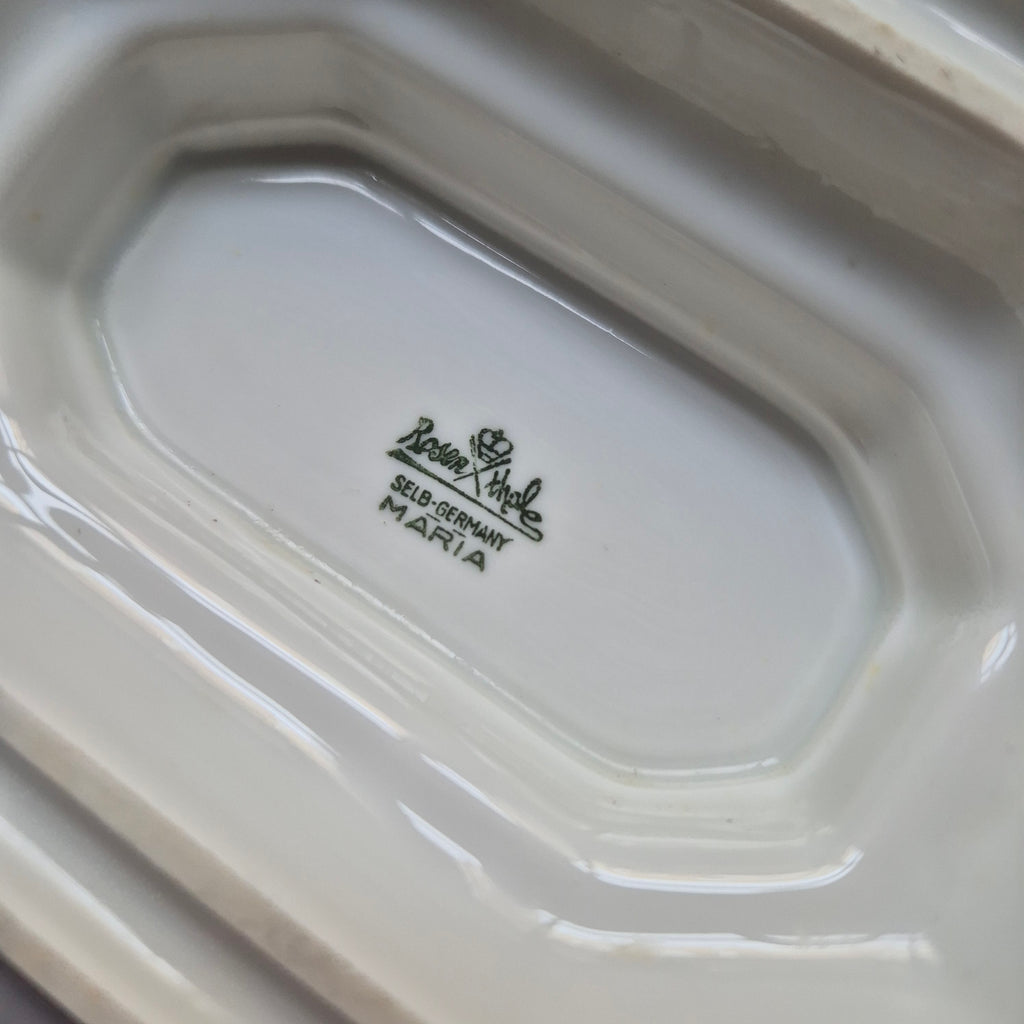 Antike Sauciere Schüssel Porzellan Rosenthal Maria weiß