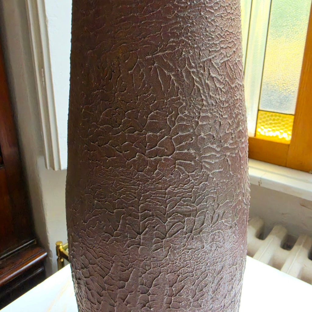 Vintage Bodenvase DDR – VEB Haldensleben – Fat Lava - Borken-Design