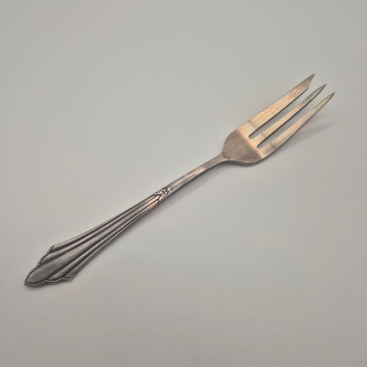 Antike Jugendstil Kuchengabel – Silberfarben / Versilbert