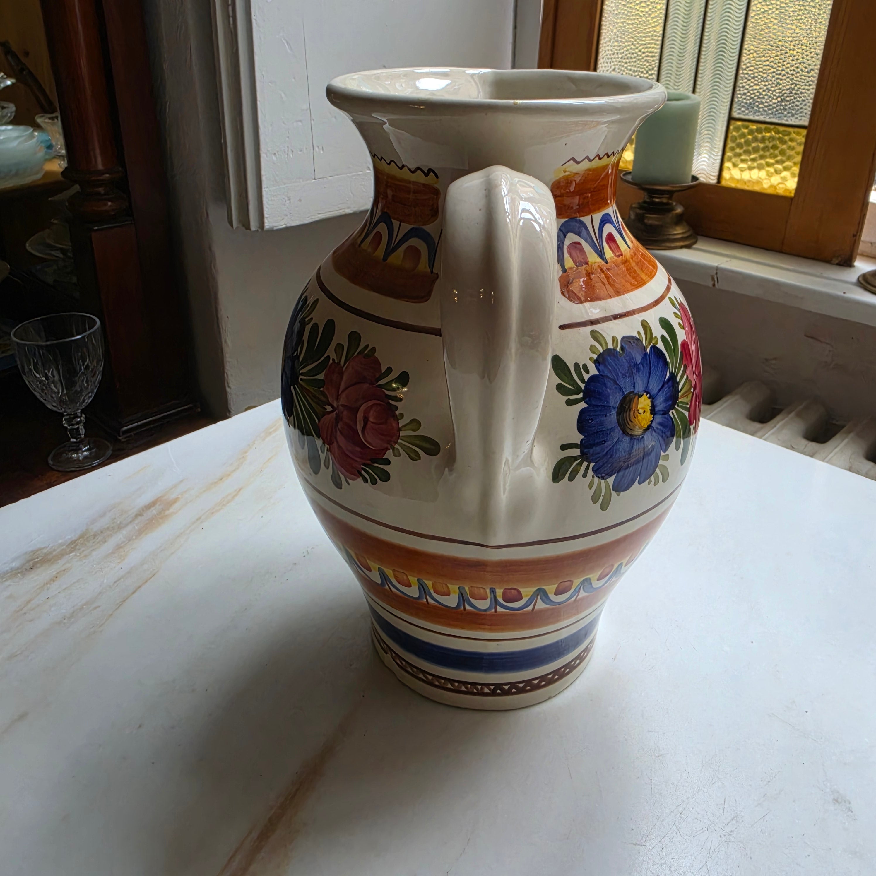 Original Wechsler Tirolerkeramik Krug – Handgemalt – Schwaz / Austria