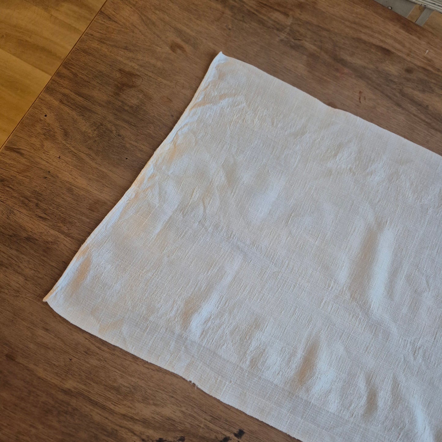 Antikes Leinen Geschirr-& Küchentuch Monogramm E.K. 46x88cm weiß