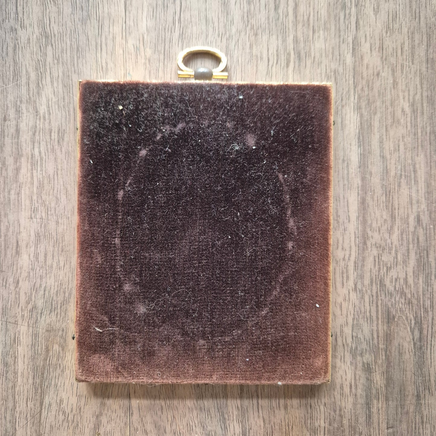 Antike viktorianische Miniaturmalerei / Lupenmalerei Porträt auf Bein / Porzellan Messing gerahmt