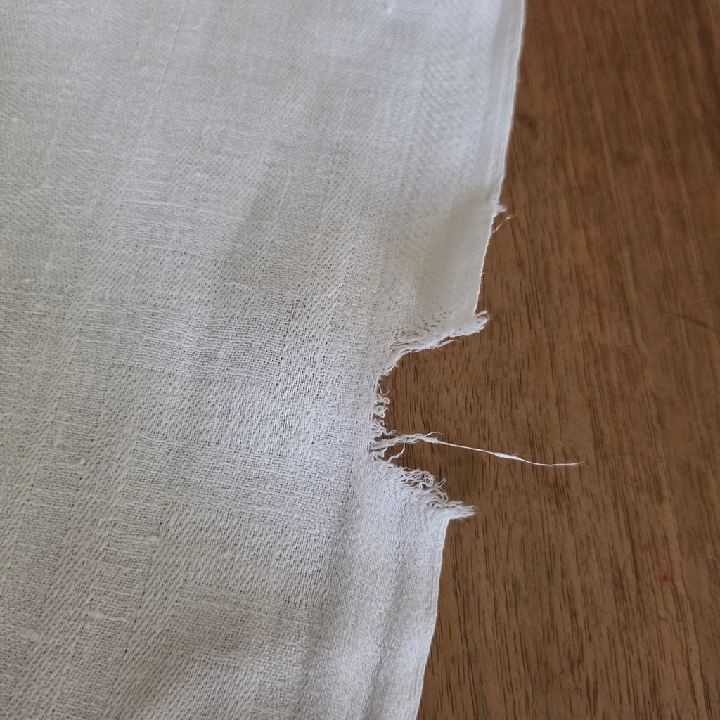 Antike Damast-Tischdecke Leinen | Sternenmuster & Mäander-Rand | Für Upcycling / Shabby 250x125cm
