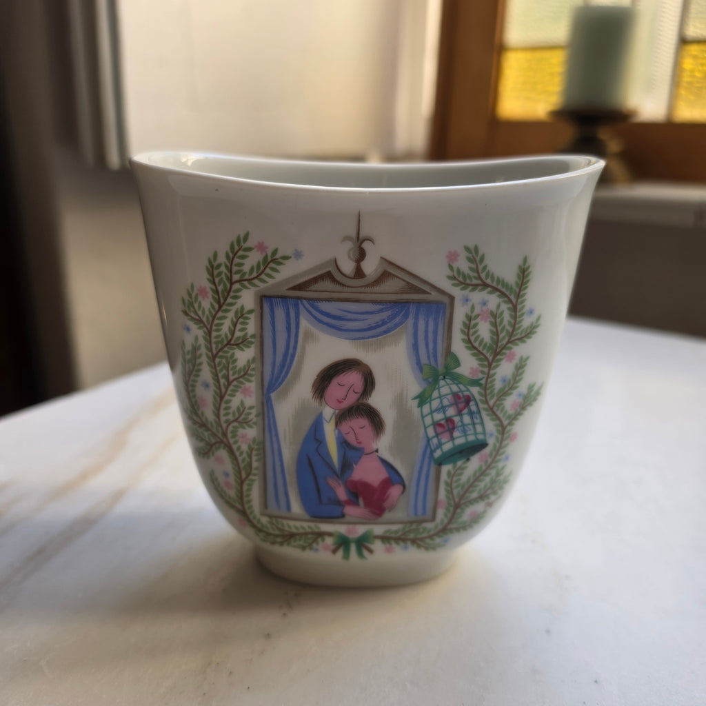 Vintage Rosenthal Porzellan Vase „Les Amoureux“ – Raymond Peynet Design