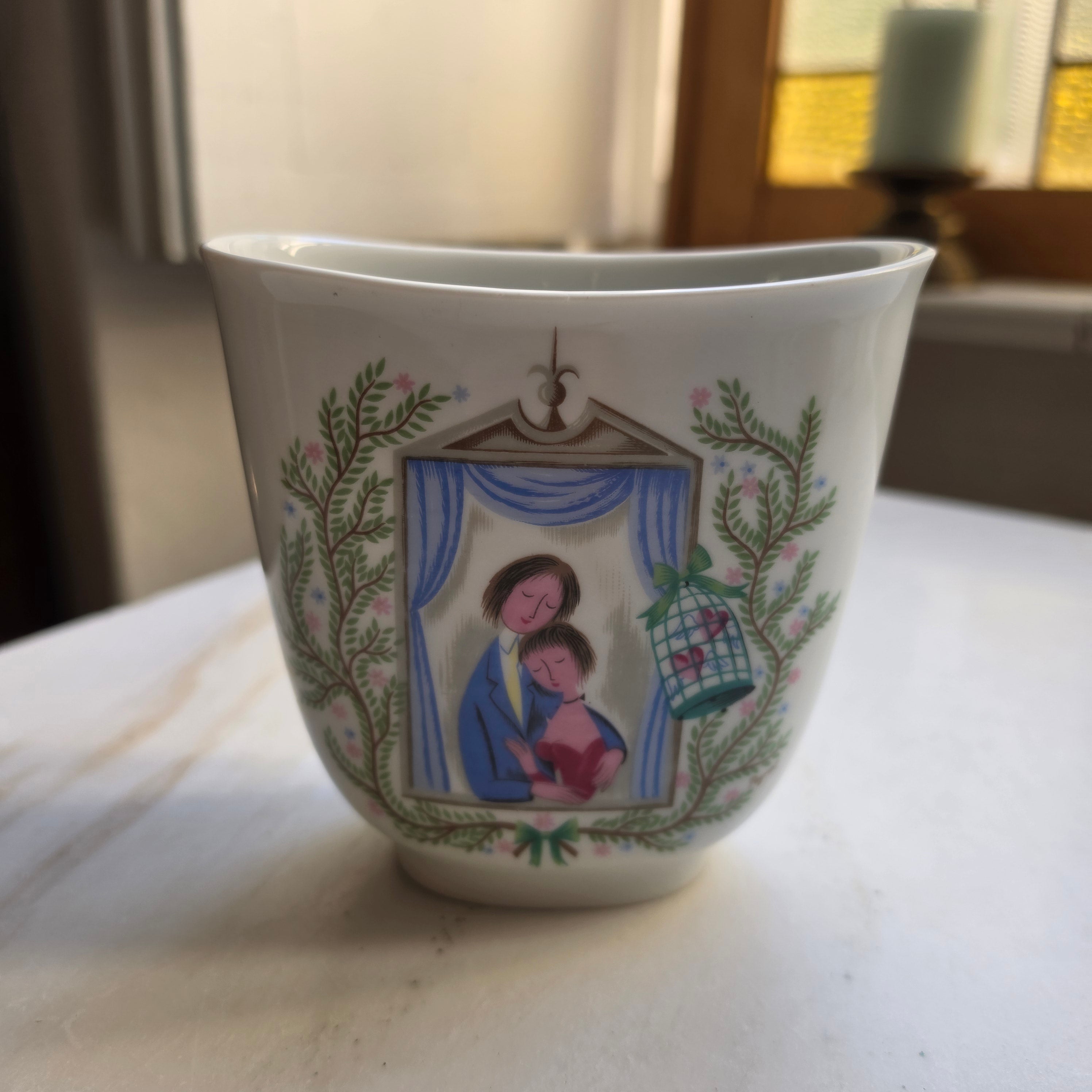 Vintage Rosenthal Porzellan Vase „Les Amoureux“ – Raymond Peynet Design