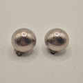 Vintage 50er Jahre Massive Runway Ohrringe / Made in West Germany Statement Clips Silber