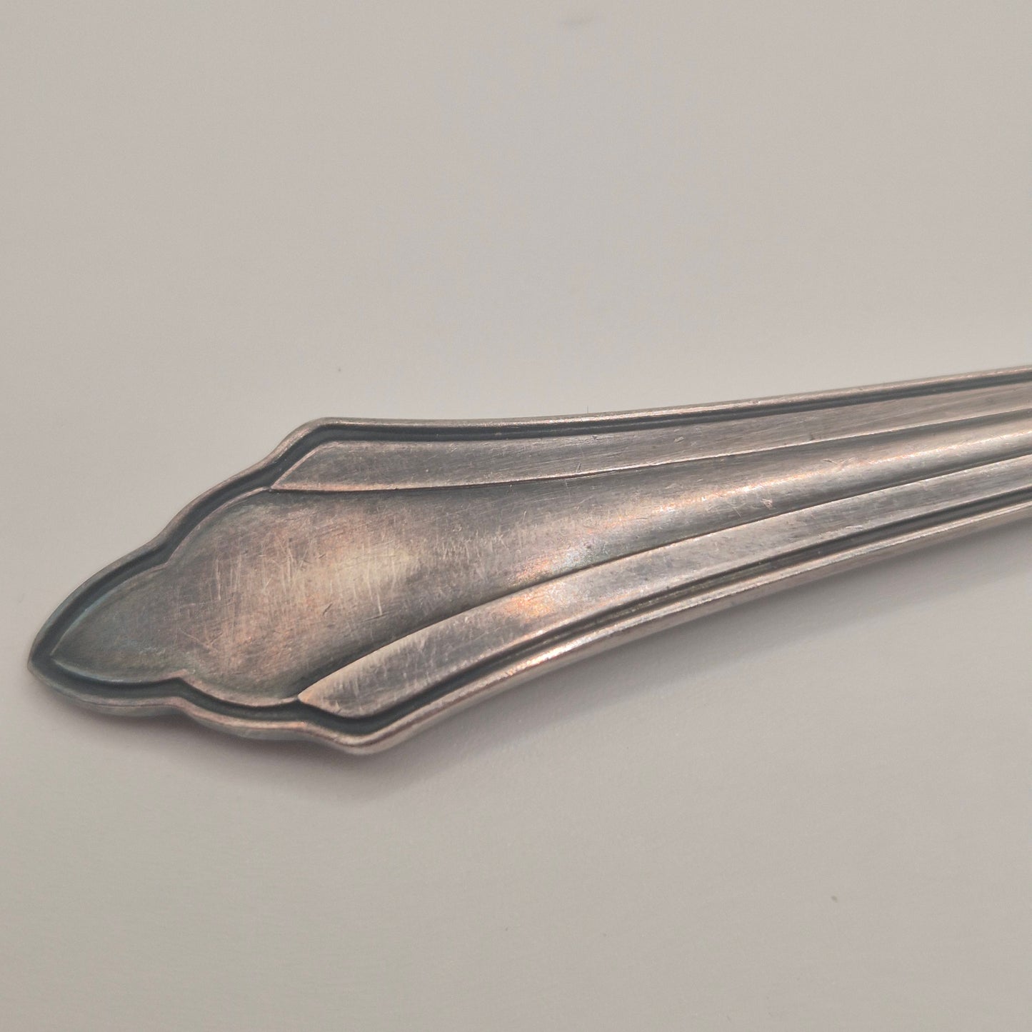 Antike Jugendstil Kuchengabel – Silberfarben / Versilbert