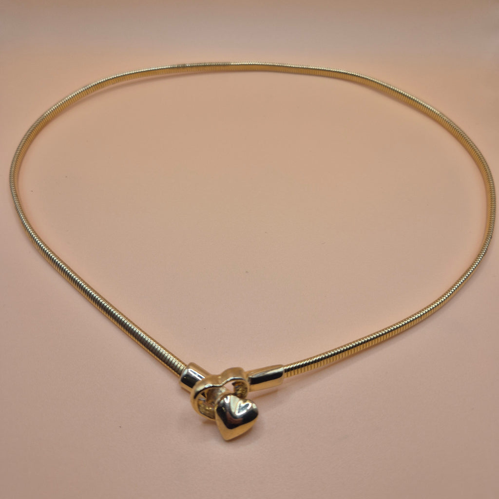 Vintage Herz Taillengürtel Goldfarbend