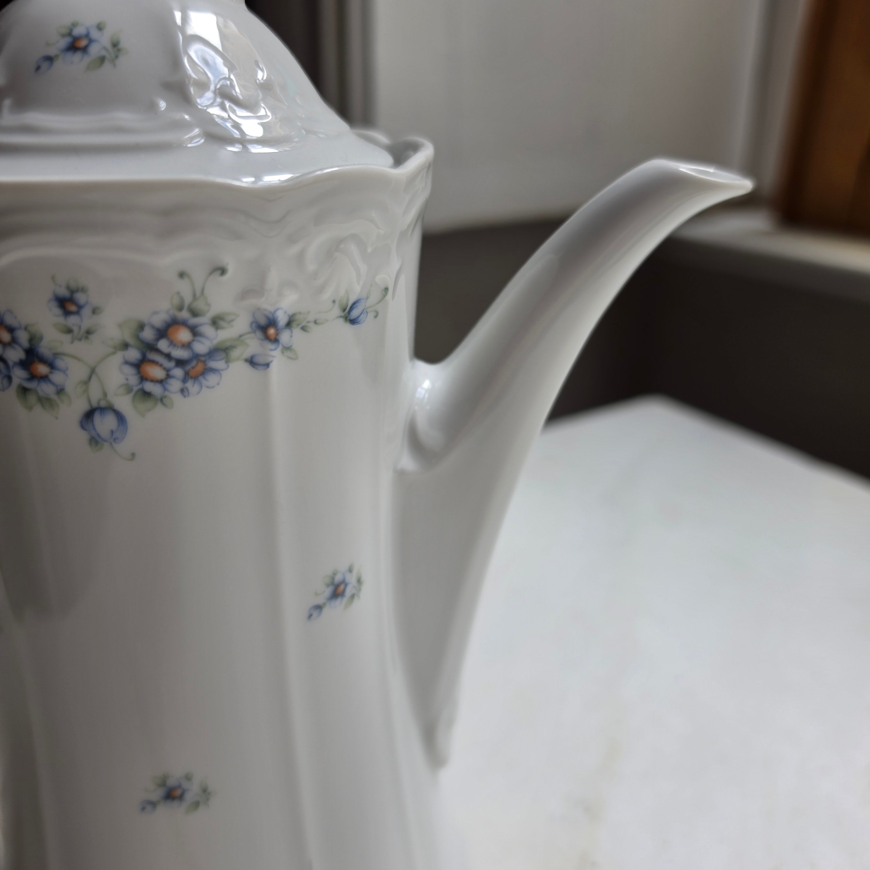 Seltmann Weiden "Julia" - Porzellan Kaffeekanne - mit Floralmuster