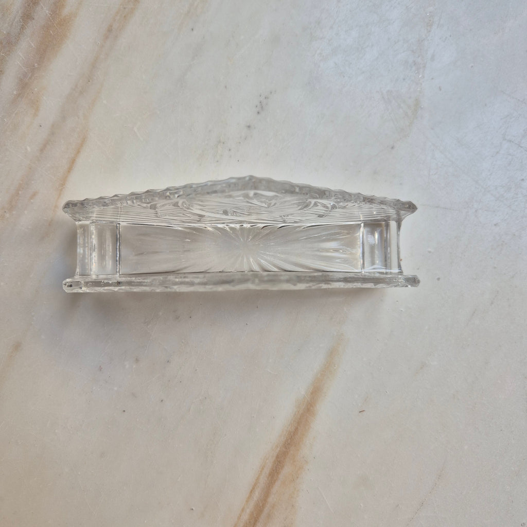 Vintage Bleikristall Serviettenhalter