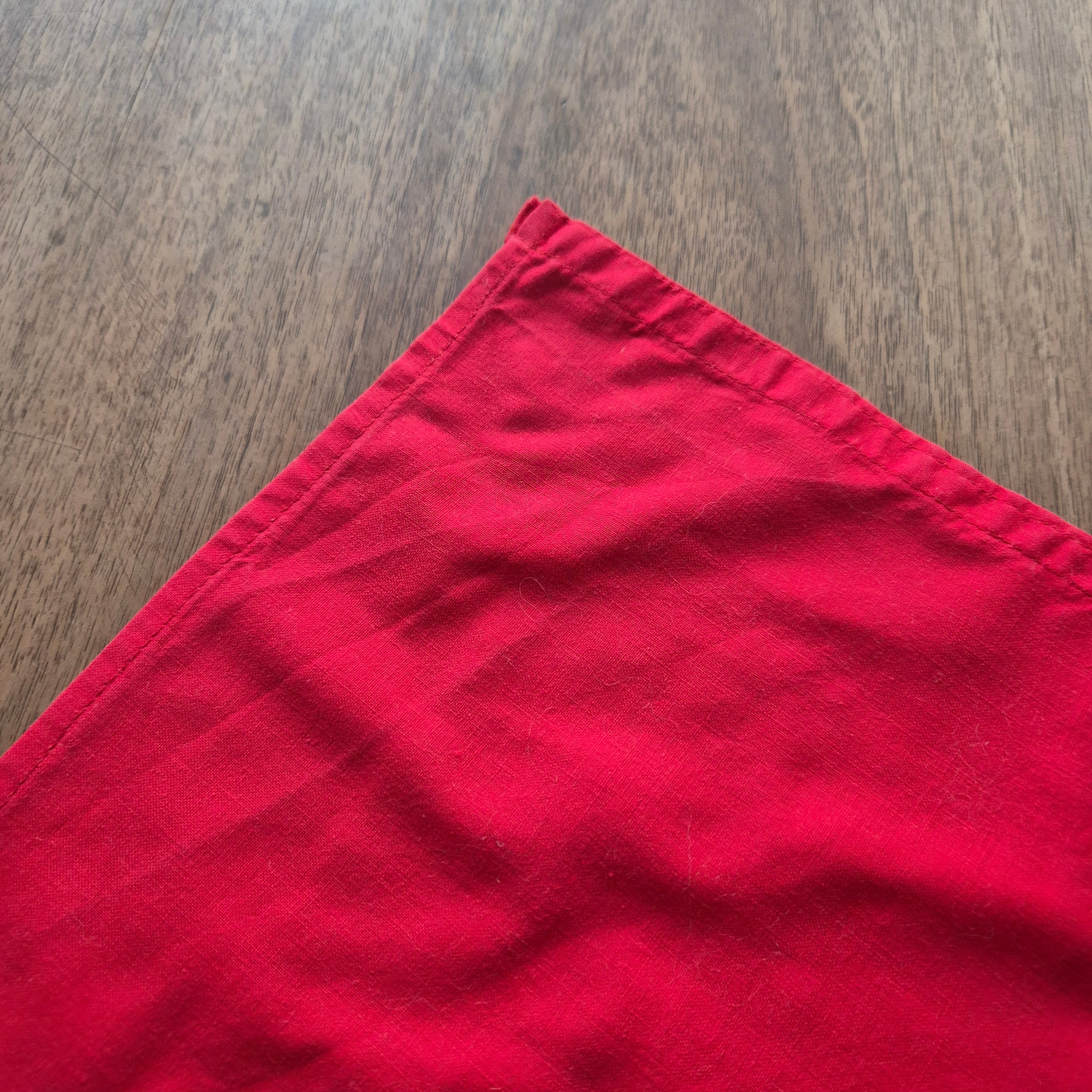 Vintage alte Stoff Flagge Schweiz weißes Kreuz 41x58cm