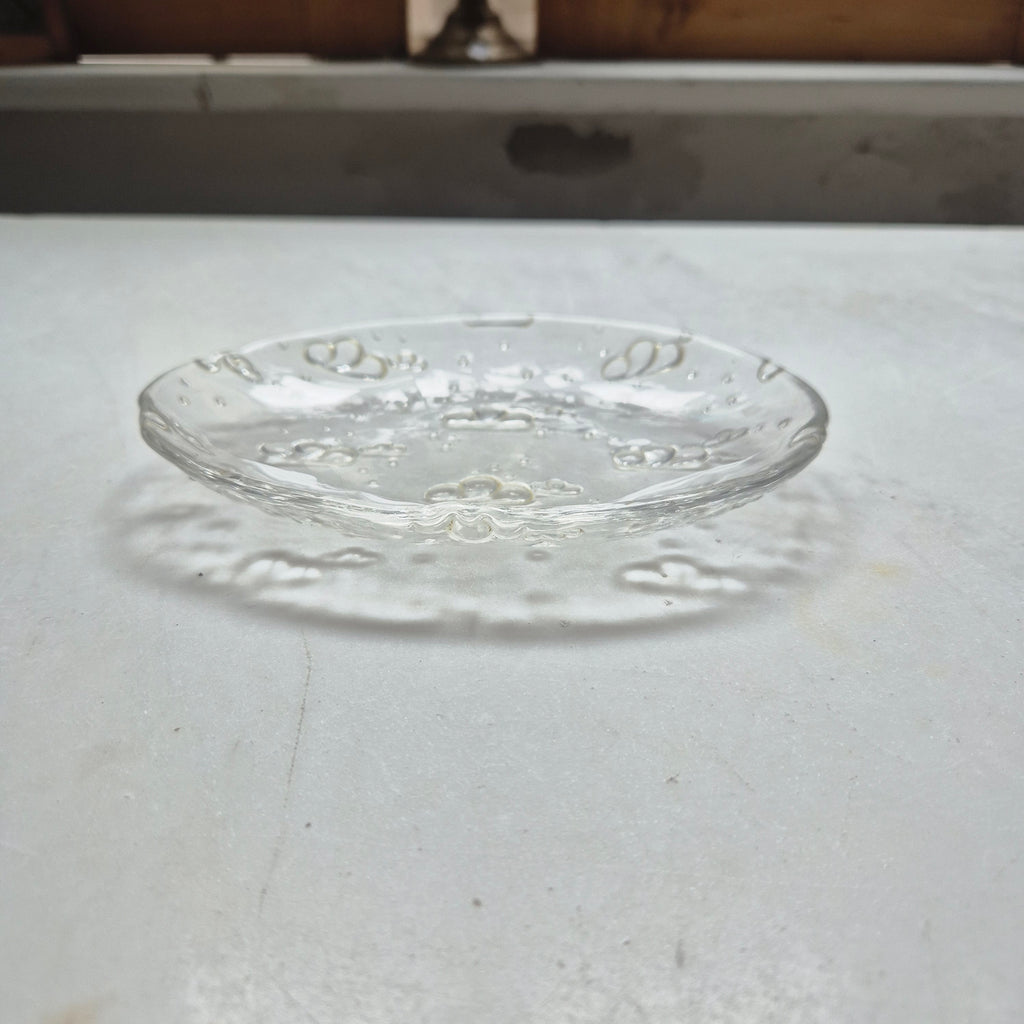 Vintage Teller klein - Oval - Wolkenmotiv