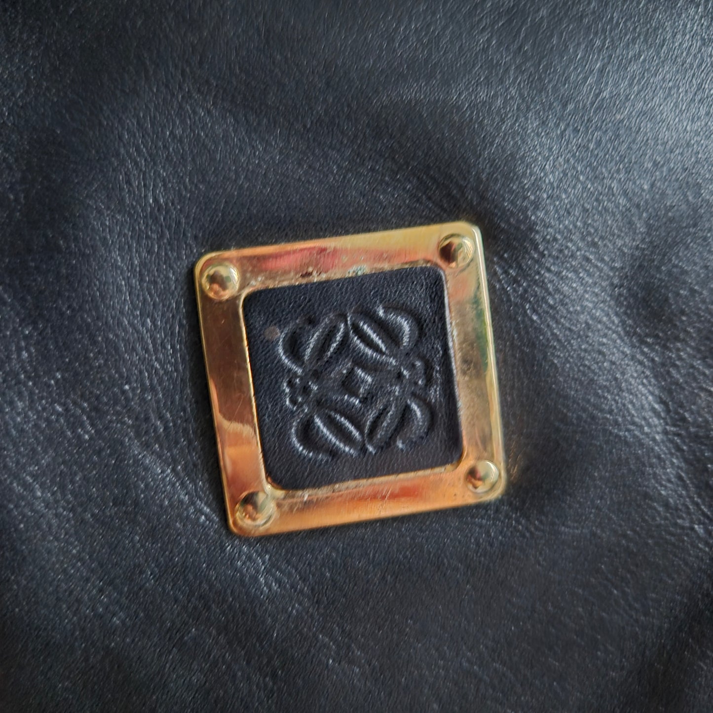 Seltene Vintage LOEWE Nappa Leder Shopper / Tote – 90er Jahre – Schwarz