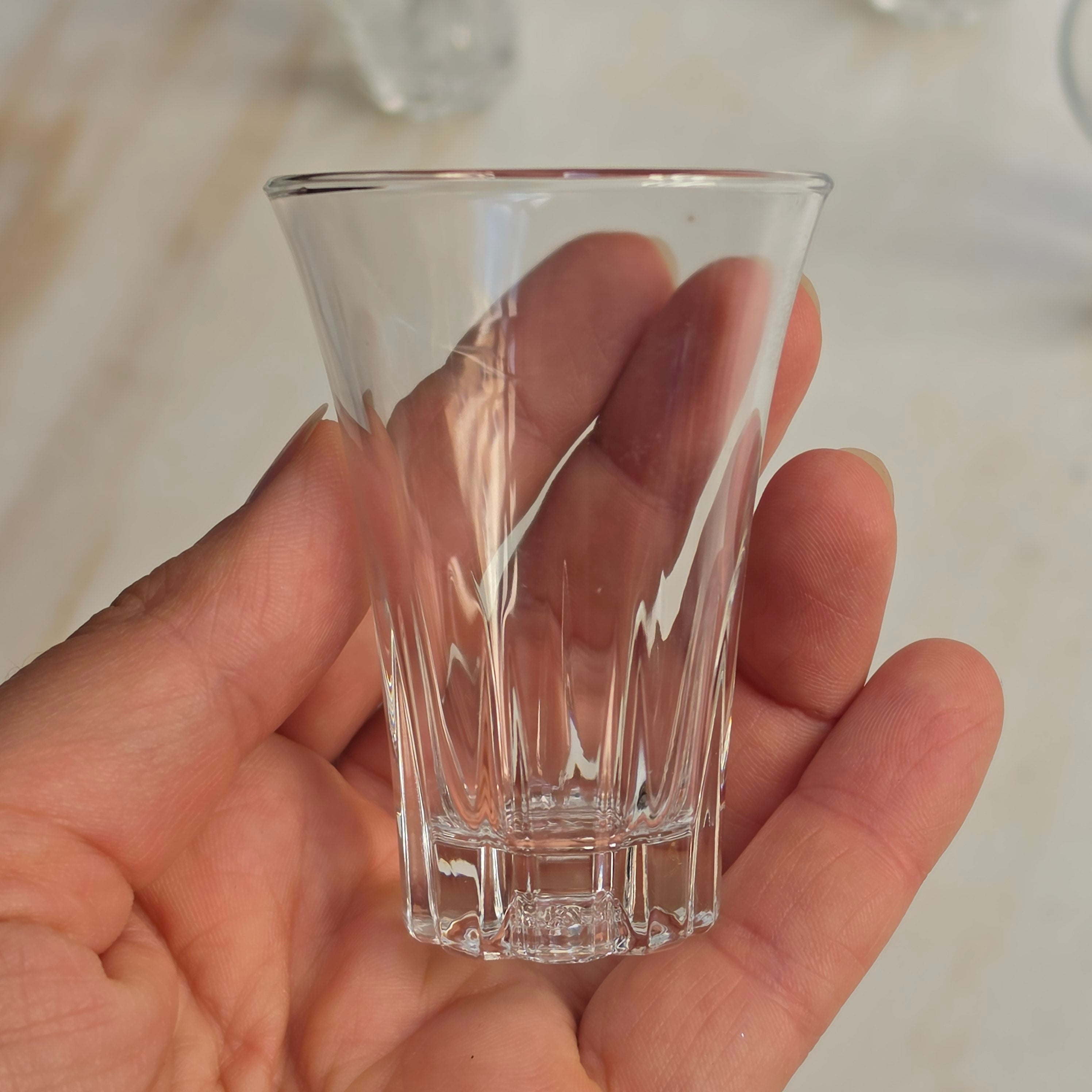 Antike Kristall Schnapsgläser „Fronsac“ – Portieux Vallerysthal (6er Set)