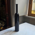 Schwarze Vintage-Flaschenvase aus Glas – Elegantes Wohnaccessoire